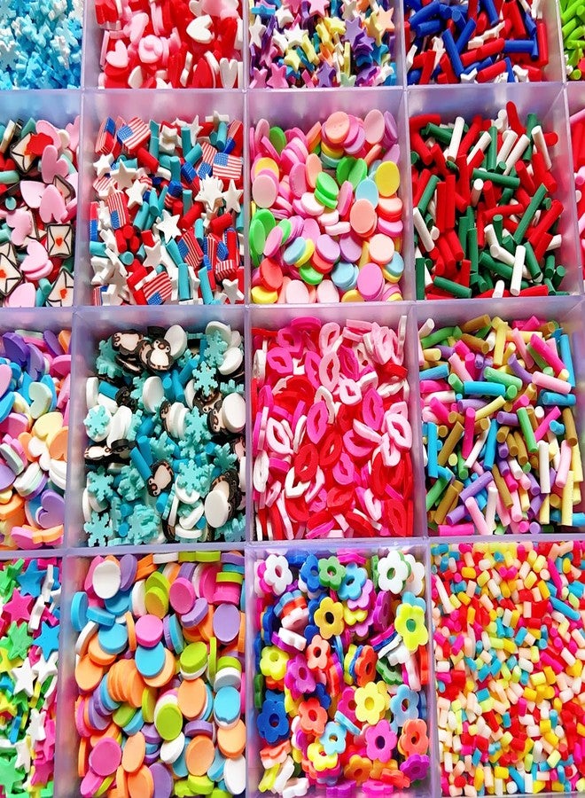 EHOPE Fake Sprinkles 220G Polymer Clay Slices Fake Candy Sprinkle Faux Sprinkles for Nail Art DIY Crafts Cake Phone (28 Styles) - Image 4